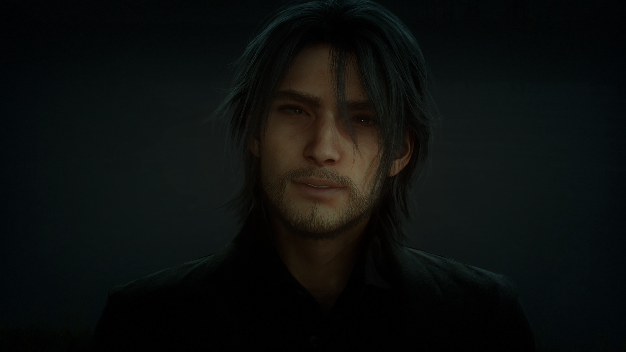 An older Noctis looking emotional.